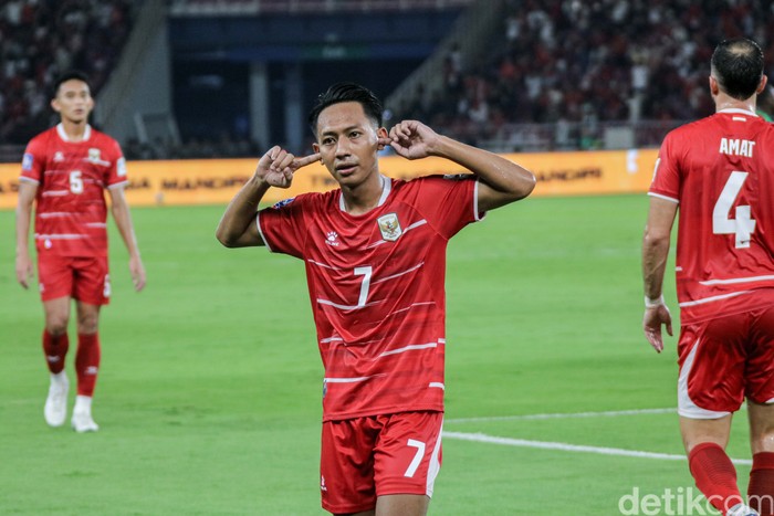 Timnas Indonesia menaklukkan Saint Kitts and Nevis dalam laga uji coba internasional di Stadion Gelora Bung Karno, Jakarta, Jumat (27/3/2026) malam.