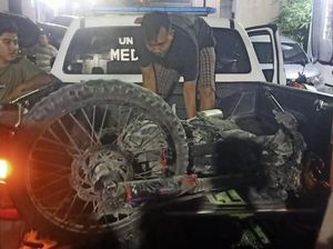 2 Motor Kecelakaan-Hangus Terbakar di Medan, 1 Luka Berat
