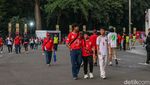 Suporter Timnas Indonesia Serbu GBK Saat FIFA Series