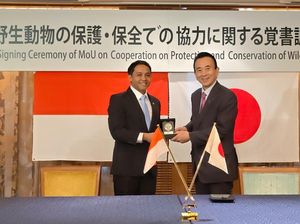 Menhut Teken MoU Perkuat Kerja Sama Konservasi Satwa Liar RI-Jepang