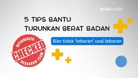 Infografis: 5 Tips Bantu Menurunkan Berat Badan usai Lebaran