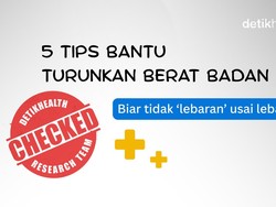 Infografis: 5 Tips Bantu Menurunkan Berat Badan usai Lebaran