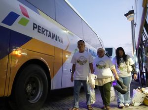 Pertamina Fasilitasi Arus Balik, Ratusan Pemudik Kembali ke Jakarta