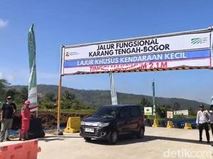 Mulai Hari Ini, Tol Bocimi Seksi 3 Dipakai Arus Balik ke Bogor-Jakarta