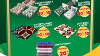 Transmart Full Day Sale! Bed Cover, Karpet, hingga Handuk Banting Harga