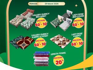 Transmart Full Day Sale! Bed Cover, Karpet, hingga Handuk Banting Harga