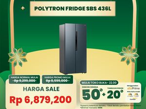 Promo Fantastis! Kulkas 436L Side by Side Diskon Besar di Transmart