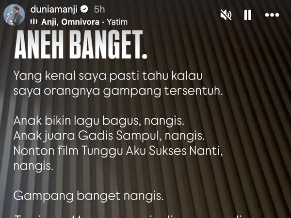 Anji Merasa Aneh: Biasanya Gampang Nangis, tapi Kok Ibu Meninggal Gak Nangis?