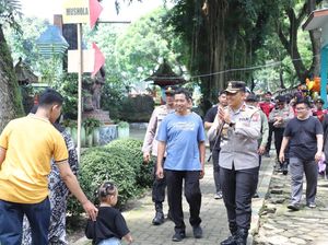 Kapolres Kediri Cek Tempat Wisata Pastikan Keamanan Saat Libur Lebaran