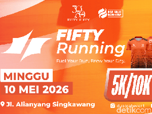 Fifty Running 2026 Hadir di Singkawang, Event Lari Seru Siap Uji Pace Kamu