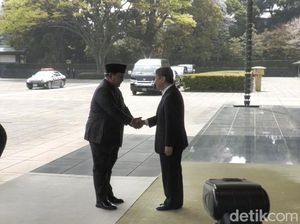 Prabowo Tiba di Imperial Palace Tokyo Disambut Kaisar Jepang