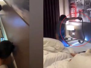 Hii! King Kobra Lewati Leher Turis yang Lagi Tidur di Hotel