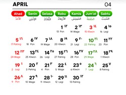 Tanggal Hijriah Hari Ini 4 April 2026, Cek Konversi Selengkapnya di Sini!