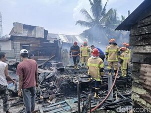 4 Rumah Warga di Palembang Ludes Terbakar, 2 Terdampak