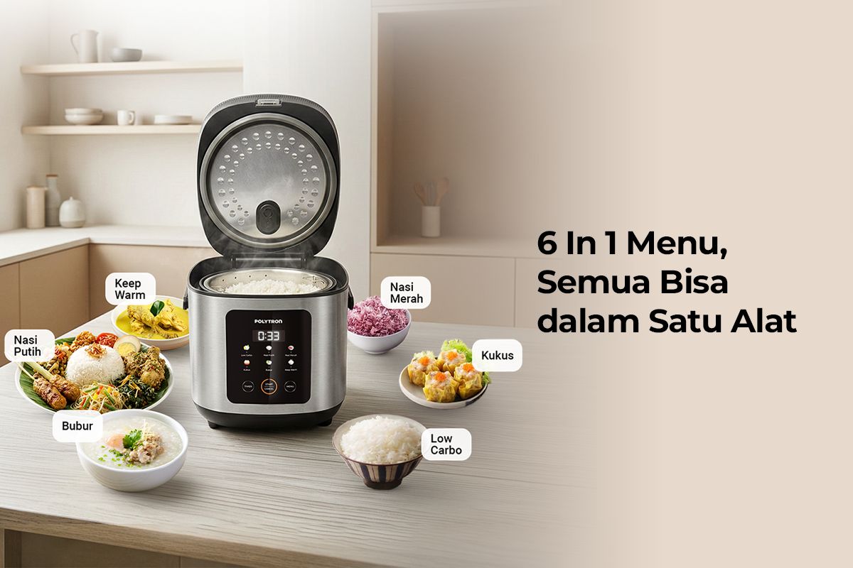 Polytron hadirkan Rice Cooker Low Carbo untuk memasak nasi rendah karbo dan tidak mudah basi hingga 48 jam