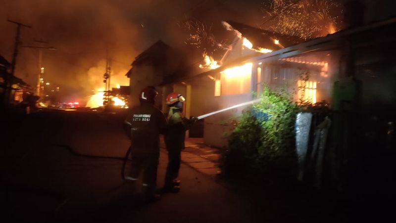 Kebakaran SPBE di Cimuning, Kota Bekasi. (dok. ist)