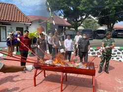 Barang Bukti 36 Perkara di Parepare Dimusnahkan, Dominan Sabu-Tembakau Gorilla