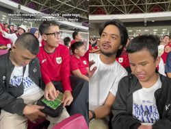 Serunya Nonton Timnas Bareng Dua Teman Netra di GBK