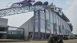 Stadion Kandang Persita Tangerang Rusak Diterpa Angin