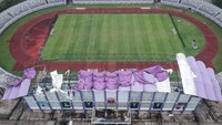 Stadion Kandang Persita Tangerang Rusak Diterpa Angin