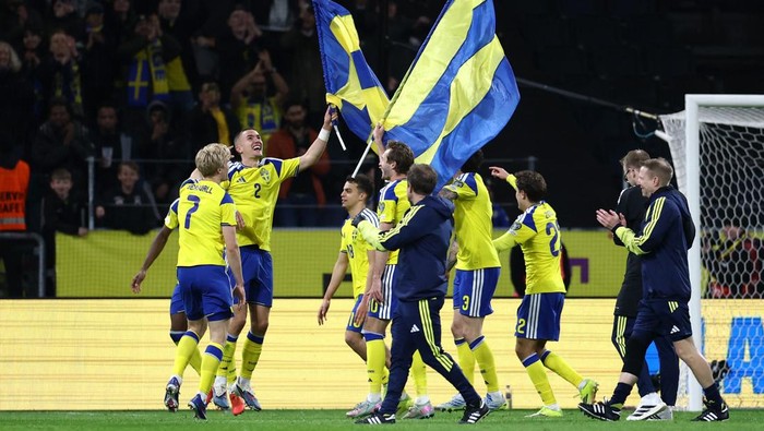 Balas dendam manis Swedia ke Polandia usai kekalahan di Playoff Piala Dunia 2022.