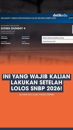 Video: Ini yang Wajib Dilakukan Setelah Lolos SNBP 2026!