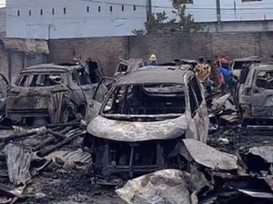 Gudang Penitipan Mobil di Asahan Terbakar, Diduga Akibat Korsleting Listrik