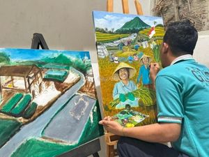 Napi Meriahkan Lomba Lukis Hari Bakti Pemasyarakatan di Lapas Tangerang
