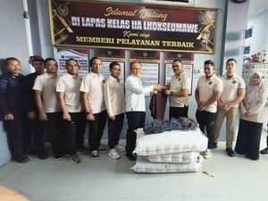 10 Ribu Hijab Pesanan Menimipas di BLK Konfeksi Lapas Cirebon Dikirim ke Aceh