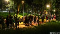 Buka 24 Jam, Taman Barito Kian Ramai Saat Long Weekend