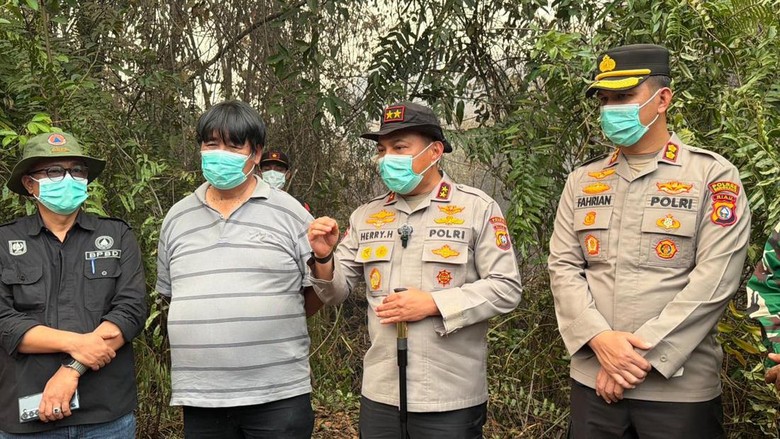 Antisipasi Super El Nino, Kapolda Riau Turun Monitoring Karhutla di Bengkalis