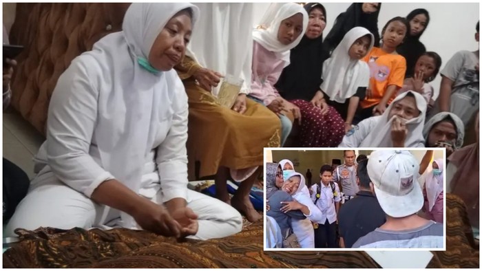 Perawat IGD RSUD Bima histeris usai anaknya meninggal dunia akibat kecelakaan menabrak mobil logistik MBG, pada Selasa (31/3/2026). (istimewa)