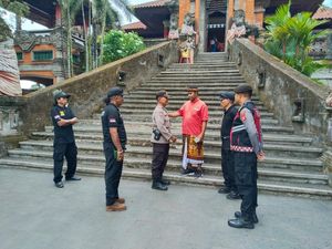 Kapolres Pastikan Rangkaian Ibadah Jumat Agung di Gianyar Aman dan Khidmat