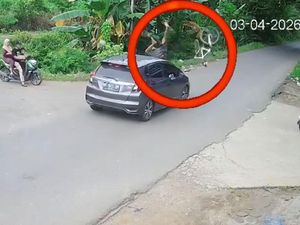Kronologi Mobil di Maros Tabrak Pesepeda hingga Terpelanting ke Udara