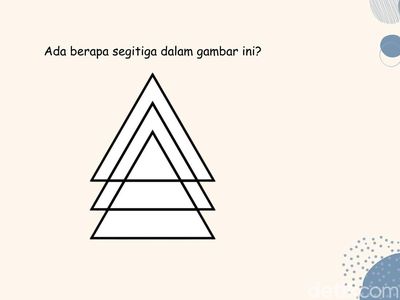 Ada Berapa Segitiga dalam Gambar Bertumpuk Ini? Cuma IQ Super yang Bisa Temukan Semua