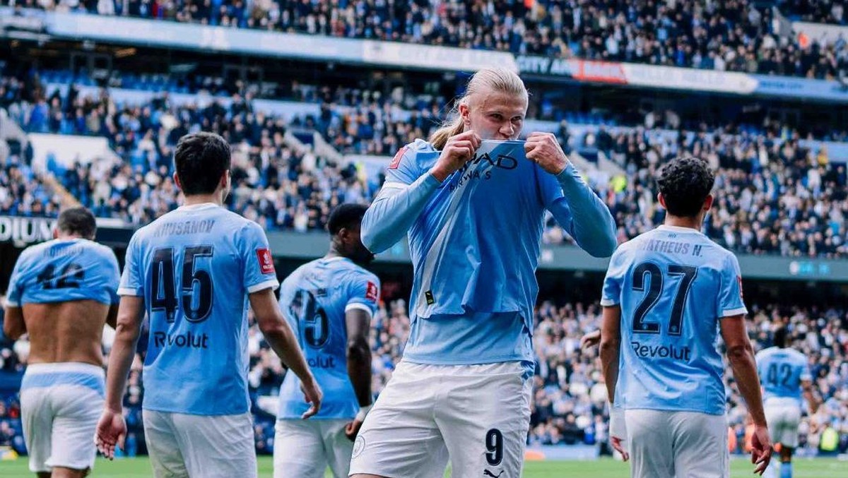 Man City tak pernah bosan bermain di Wembley. (Foto: dok. Manchester City)