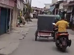 Viral Warga Kejar-Hajar Maling Bawa Becak Modus Sewa Rumah di Deli Serdang