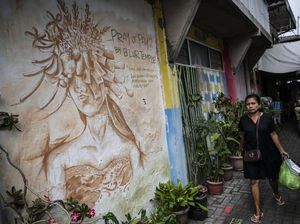 Sentuhan Mural Hidupkan Kampung Padat di Semarang