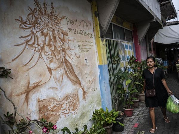 Sentuhan Mural Hidupkan Kampung Padat di Semarang