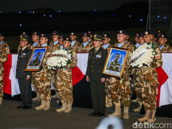 Tiga Prajurit TNI Gugur di Lebanon Dipulangkan