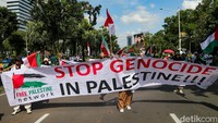 Aksi Solidaritas Palestina Menggema di CFD Jakarta