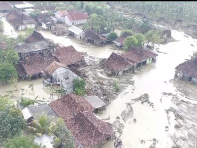 Potret Kerusakan Dampak Banjir di Demak Akibat Tanggul Sungai Tuntang Jebol
