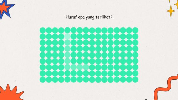 Bisa Temukan Huruf Apa di Gambar Ini? Redupkan Layar Kalau Tak Terlihat