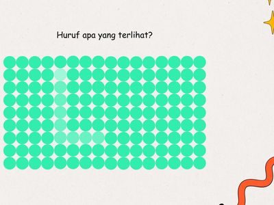 Bisa Temukan Huruf Apa di Gambar Ini? Redupkan Layar Kalau Tak Terlihat