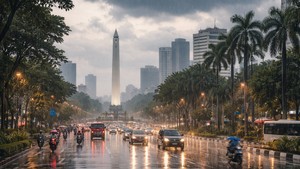 Awal Pekan Basah, Cuaca Surabaya Hari Ini Hujan Ringan