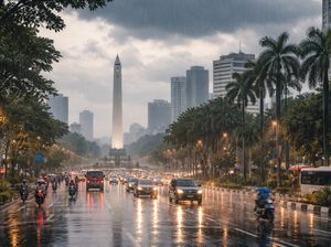 Awal Pekan Basah, Cuaca Surabaya Hari Ini Hujan Ringan