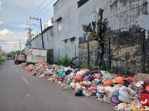 Rumah Warga Diserbu Lalat-Ulat gegara Sampah di Teuku Umar Makassar Menumpuk