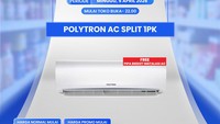 AC Split 1 PK Polytron di Transmart Full Day Sale Harganya Miring!