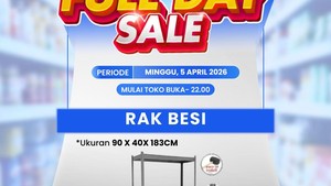 Buruan ke Transmart Full Day Sale, Beli Rak Besi Diskonnya Jumbo