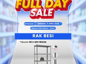 Buruan ke Transmart Full Day Sale, Beli Rak Besi Diskonnya Jumbo